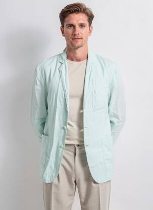 Blazer coupe cintrée vert ASPESI homme