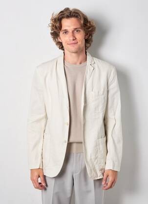 Blazer coupe cintrée beige ASPESI homme
