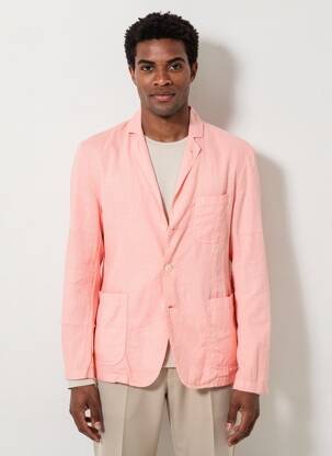 Blazer coupe cintrée rose ASPESI homme