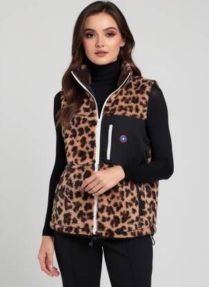 Veste casual coupe droite marron FLOTTE femme