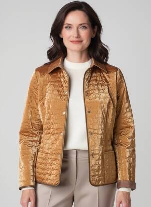 Doudoune manches longues sans capuche orange FRED SABATIER femme