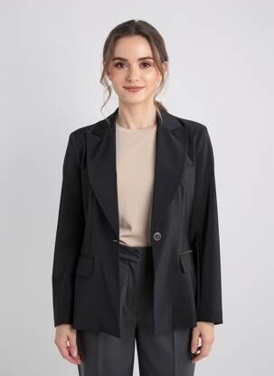 Blazer manches longues noir KOCCA femme