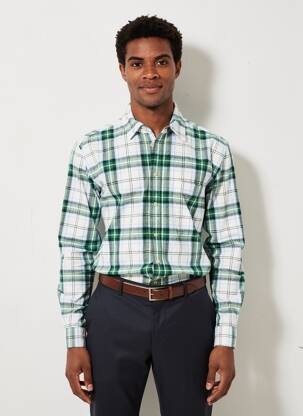Chemise manches longues poches vert SCOTCH & SODA homme