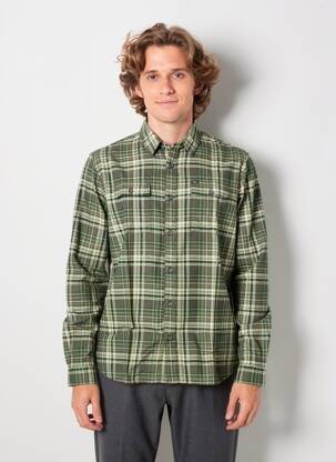 Chemise manches longues poches vert PETROL INDUSTRIES homme