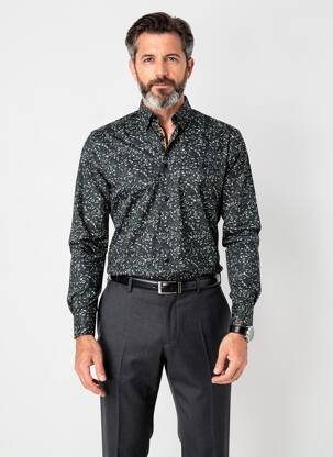 Chemise manches longues poches vert BENSON & CHERRY homme