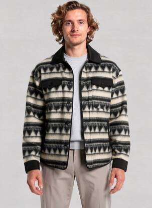 Veste casual fermeture boutonnée sur le devant gris IMPERIAL homme