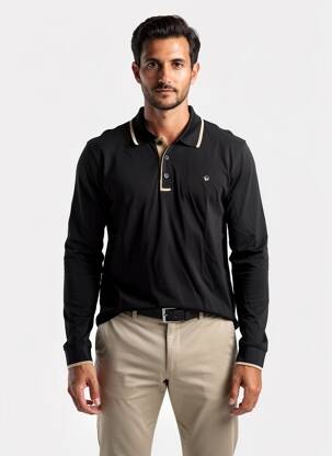 T-shirt stretch manches longues noir BENSON & CHERRY homme