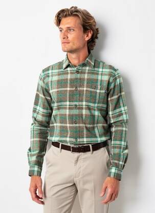 Chemise manches longues poches vert PETROL INDUSTRIES homme