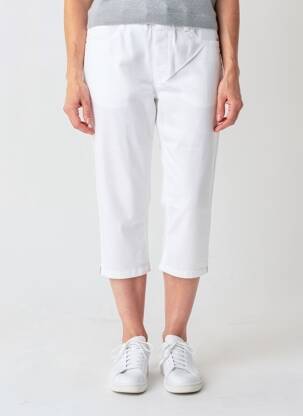 Pantacourt stretch blanc CISO femme