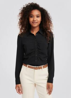Chemisier manches longues manches longues noir ONLY femme