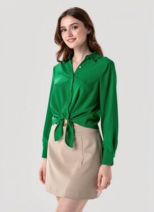 Chemisier vert ONLY femme