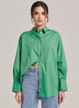 Chemisier vert MANGO femme