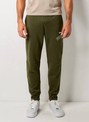 Jogging sérigraphie taille normale vert PUMA homme