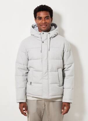 Doudoune manches longues a capuche gris RAGWEAR homme