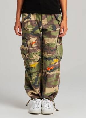 Pantalon cargo poches taille normale vert MISS SIXTY femme