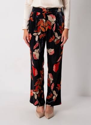 Pantalon droit stretch taille normale noir MOLLY BRACKEN femme