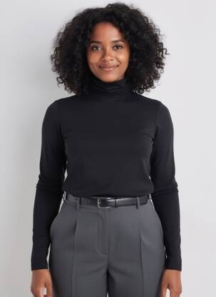 Sous-pull  manches longues noir WOLFORD femme