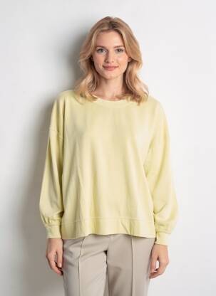 Pull coupe droite manches longues jaune H&M femme