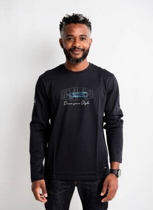 T-shirt noir DELAHAYE homme