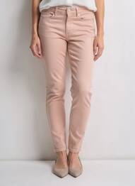 Pantalon slim broderie rivets taille normale rose VERO MODA femme