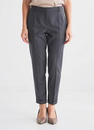 Pantalon slim taille normale taille normale bleu MAZAO femme