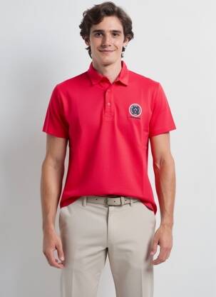 Polo coupe droite manches courtes rouge CAMBERABERO homme