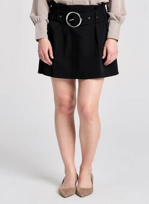 Jupe courte taille élastique noir TEDDY SMITH femme
