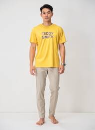 T-shirt coupe cintrée manches courtes jaune TEDDY SMITH homme