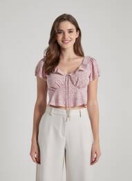 Top manches courtes manches courtes rose LEVI'S femme