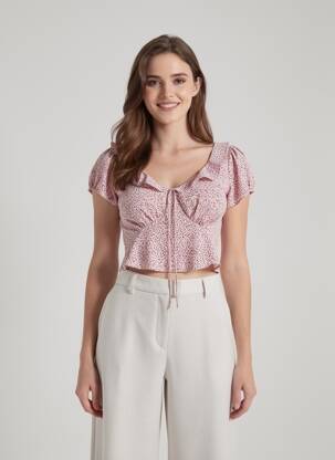 Top manches courtes manches courtes rose LEVI'S femme