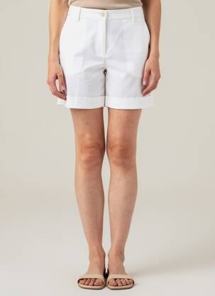 Short fermeture zippée sous rabat boutonné blanc TOMMY HILFIGER femme