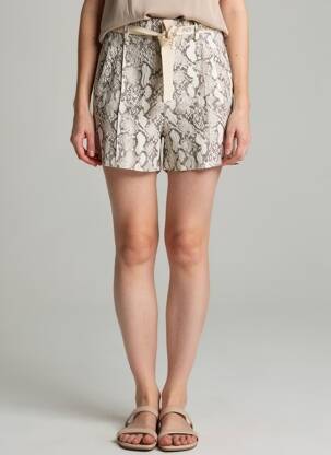 Short coupe droite gris LE TEMPS DES CERISES femme