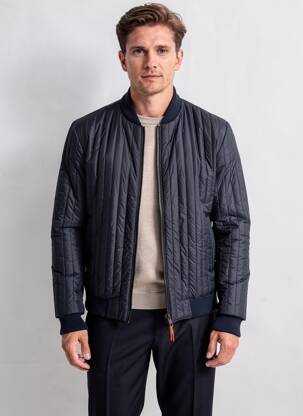 Doudoune manches longues sans capuche bleu LE FABULEUX MARCEL DE BRUXELLES homme