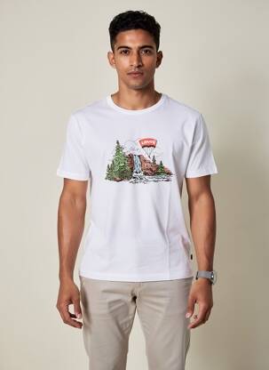 T-shirt coupe droite manches courtes blanc LEVI'S homme