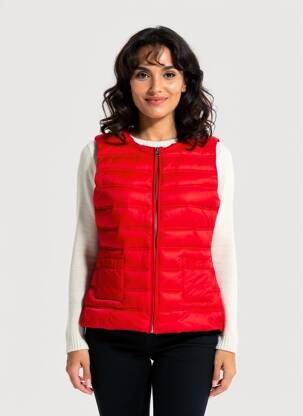 Doudoune poches sans capuche rouge MOLLY BRACKEN femme
