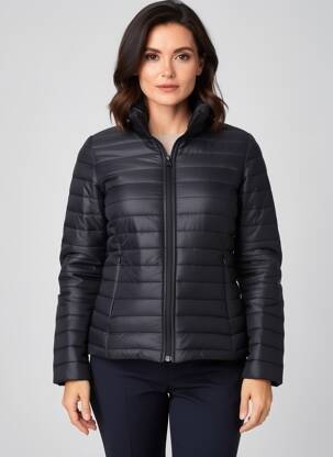 Doudoune poches sans capuche noir SARAH JOHN femme