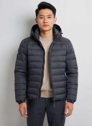 Doudoune gris SUPERDRY homme