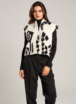 Gilet sans manche poches noir ONLY femme