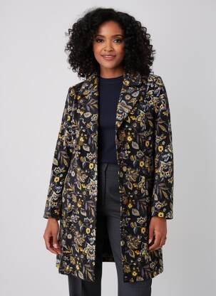 Manteau long noir LA FIANCEE DU MEKONG femme