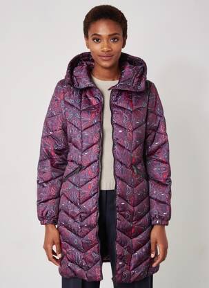Manteau long violet LA FIANCEE DU MEKONG femme