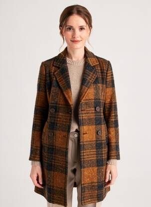 Manteau long marron LA FIANCEE DU MEKONG femme