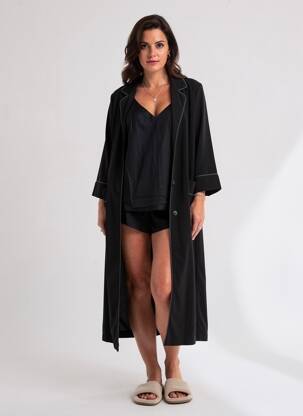 Pyjashort col v noir TRIUMPH femme