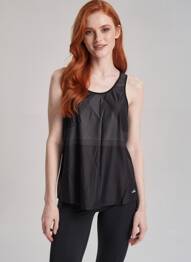 Débardeur stretch sans manche noir TOMMY HILFIGER femme