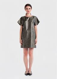 Robe courte manches courtes manches courtes noir MOLLY BRACKEN femme