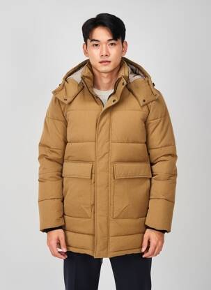 Doudoune marron SELECTED homme