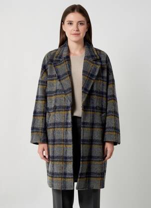 Manteau long gris SEE U SOON femme