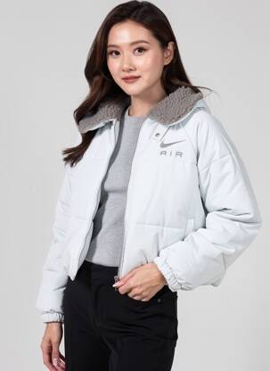 Doudoune col col montant bleu NIKE femme