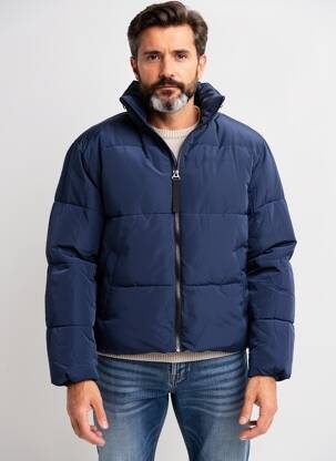 Doudoune col col montant bleu ONLY & SONS homme