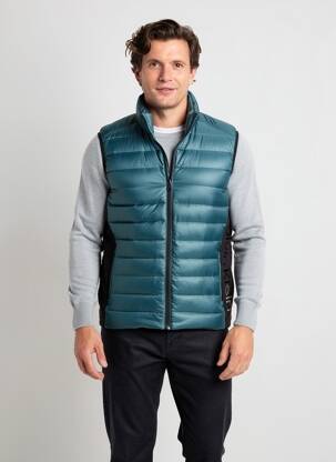 Doudoune col col montant bleu CALVIN KLEIN homme