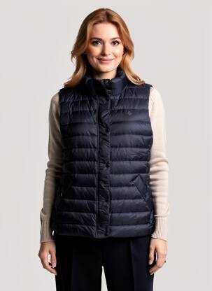 Doudoune col col montant bleu GANT femme